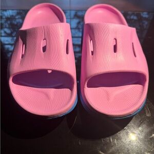 HOKA Recovery Slides – Pink/Blue Women’s Size 10 / Men’s Size 8 ✨Ultra-Cushioned